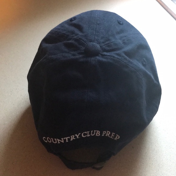 Country Club Prep blue soft fox logo baseball hat - Picture 2 of 5